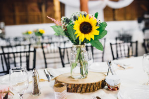 Balls Falls wedding centrepiece