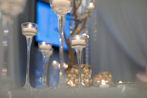 wedding show decor display candles