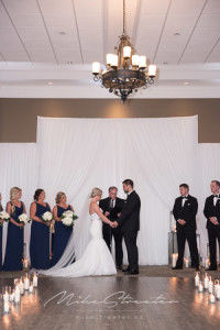 wedding ceremony backdrop flamborough hills golf