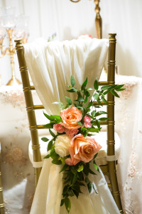 wedding decor backdrop candelabras vintage chair decor