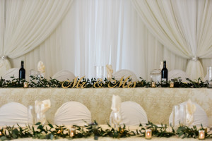 Wedding Decor: Head Table, Backdrop at La Salle in Burlington