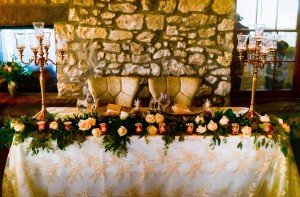 cambridge mill wedding decor head table