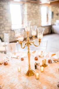 cambridge mill wedding decor gold candelabra