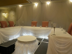 wedding decor head table backdrop white oaks niagara on the lake