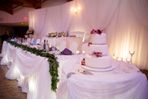 le dome oakville wedding head table backdrop