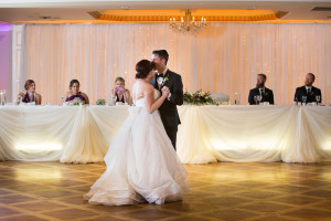 queens landing wedding decor head table backdrop