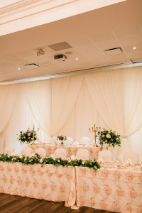 le dome wedding decor head table backdrop