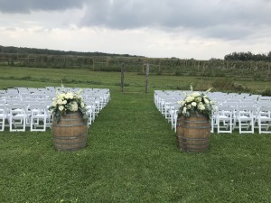 brantview apple cider pavilion wedding ceremony