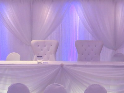 White King & Queen Swarovksi Chairs